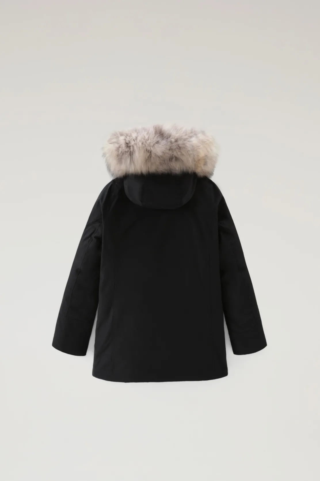 Parka>Woolrich Arctic Parka Da Bambina Con Pelliccia Removibile Black
