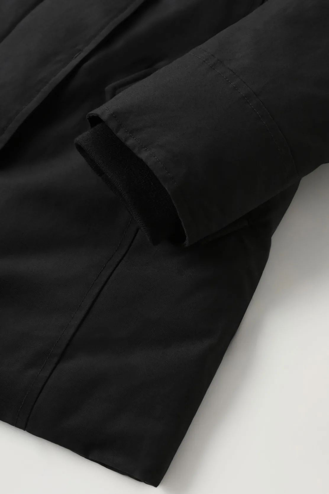 Parka>Woolrich Arctic Parka Da Bambina Con Pelliccia Removibile Black