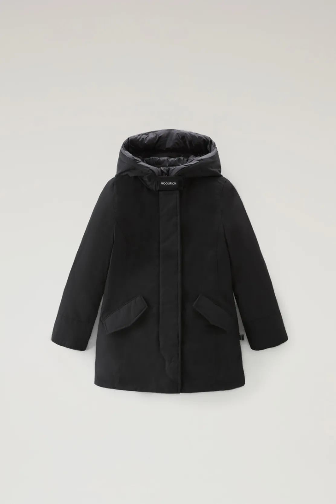 Parka>Woolrich Arctic Parka Da Bambina In Ramar Cloth Black