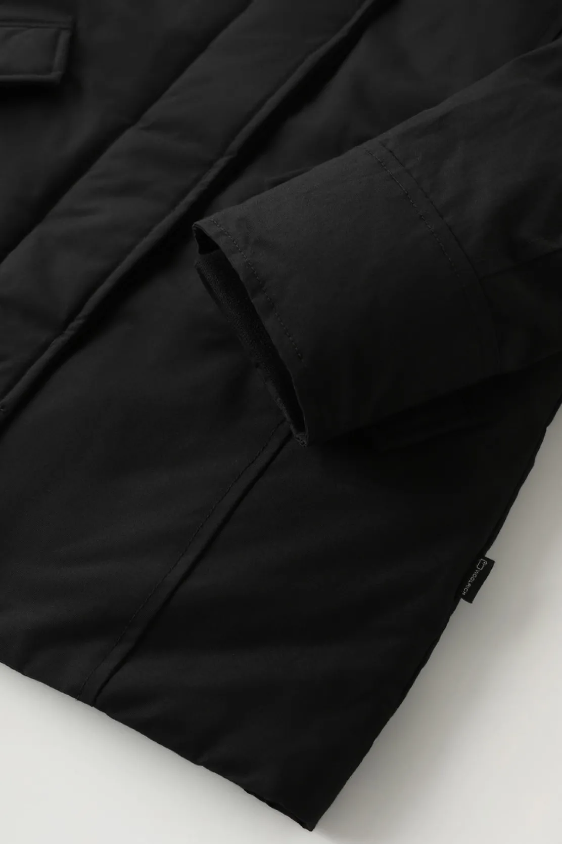 Parka>Woolrich Arctic Parka Da Bambina In Ramar Cloth Black
