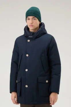Parka>Woolrich Arctic Parka In Ramar Cloth Melton Blue