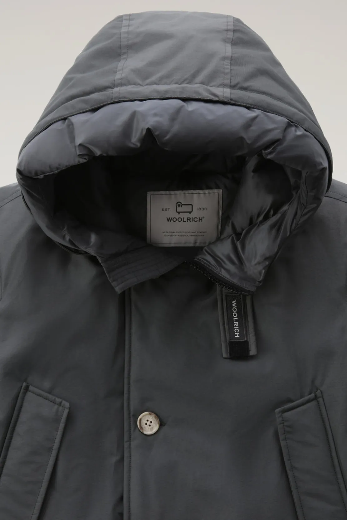 Parka>Woolrich Arctic Parka In Ramar Cloth Grey Shadow