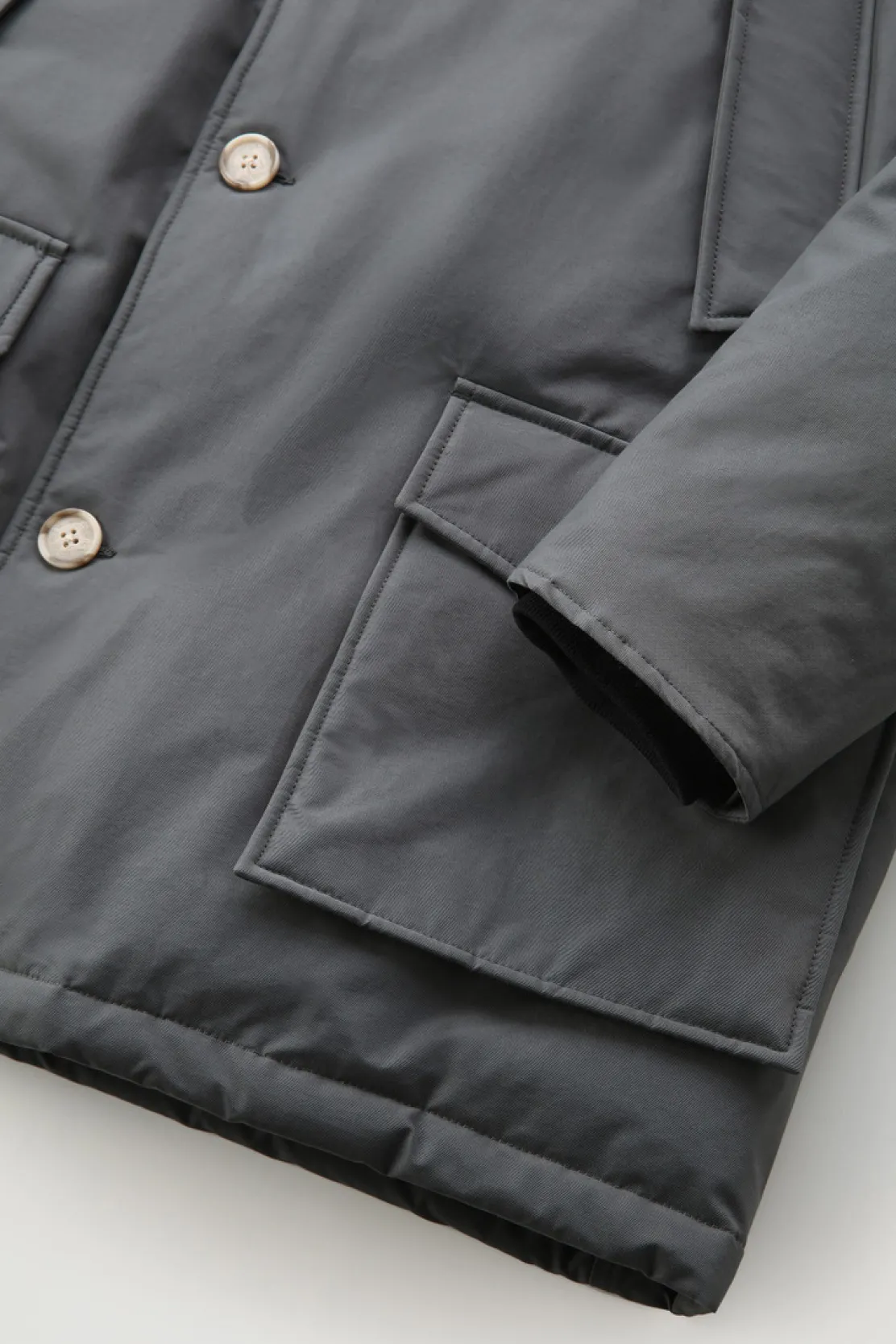 Parka>Woolrich Arctic Parka In Ramar Cloth Grey Shadow