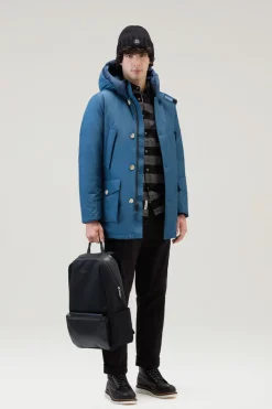 Parka>Woolrich Arctic Parka In Ramar Cloth Blue Lobster