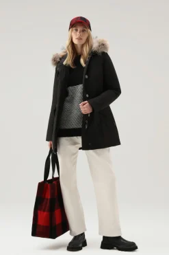 Parka>Woolrich Arctic Parka In Urban Touch Con Pelliccia Removibile Black