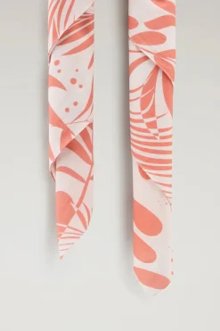 Sciarpe|Sciarpe>Woolrich Bandana In Puro Cotone Con Stampa Tinta In Capo Coral Sand Flower
