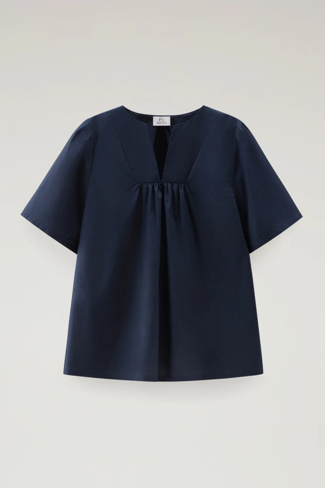 Camicie e giacche a camicia>Woolrich Blusa In Popeline Di Puro Cotone Melton Blue