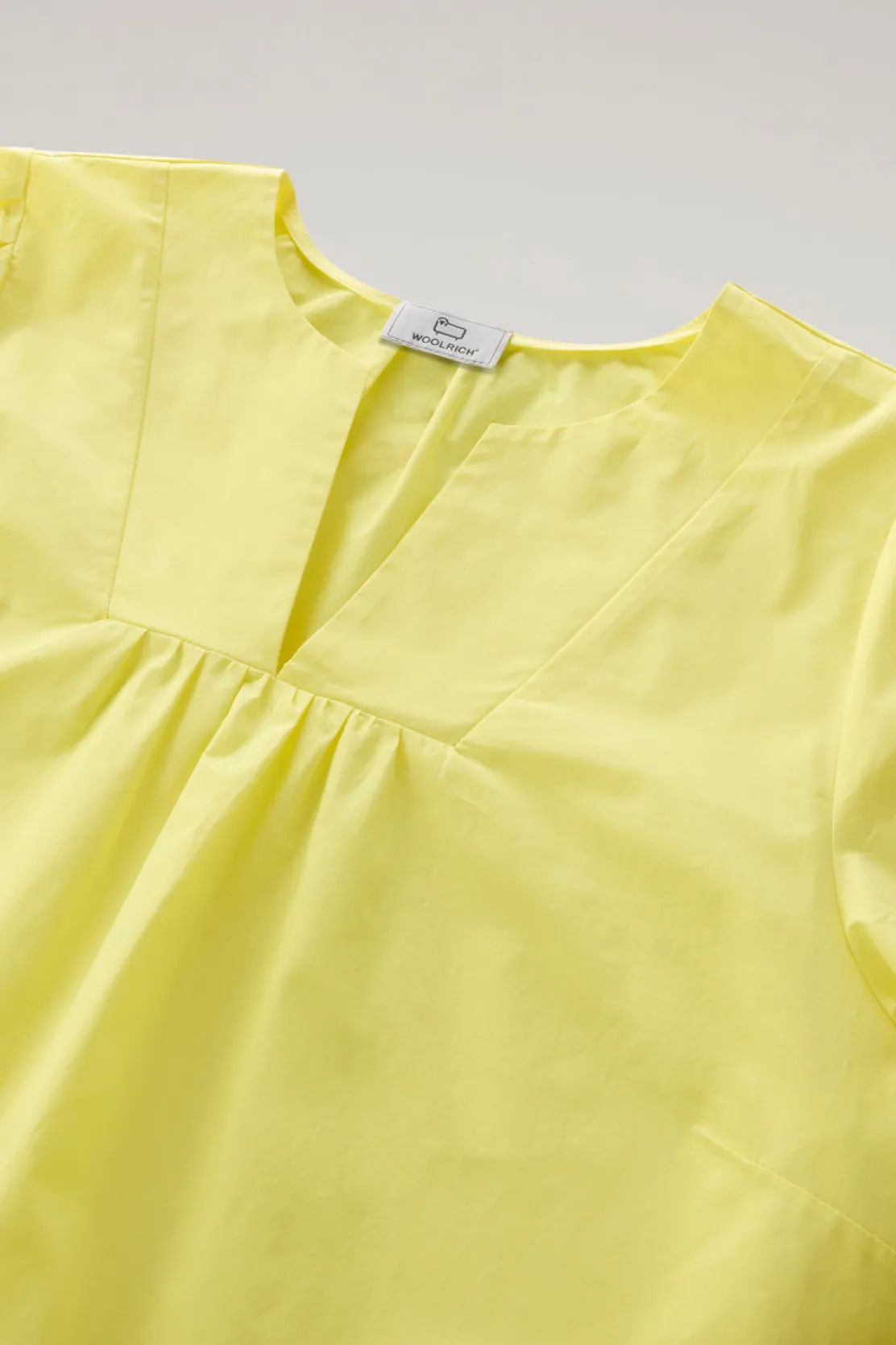 Camicie e giacche a camicia>Woolrich Blusa In Popeline Di Puro Cotone Sunny Lemon