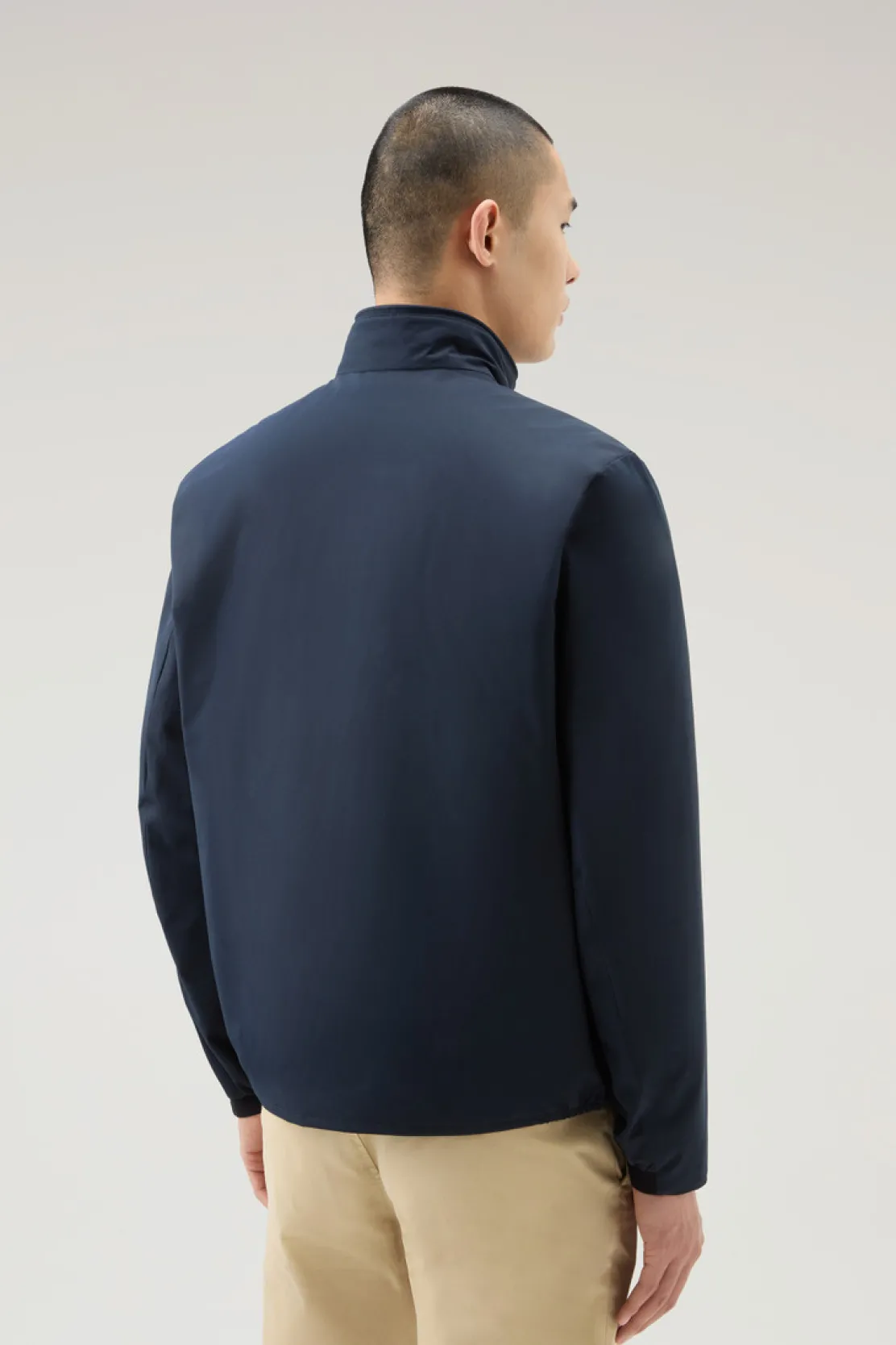 Bomber|Impermeabili>Woolrich Bomber Sailing Imbottito Melton Blue