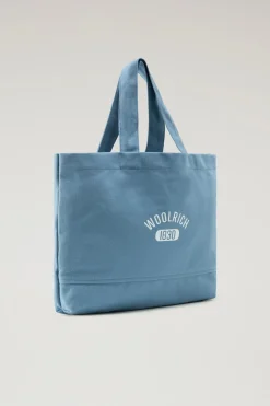 Borse|Borse>Woolrich Borsa Tote Blue Grey