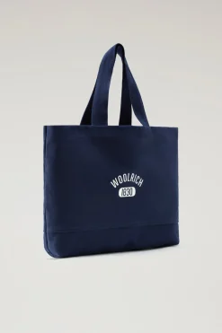 Borse|Borse>Woolrich Borsa Tote Melton Blue