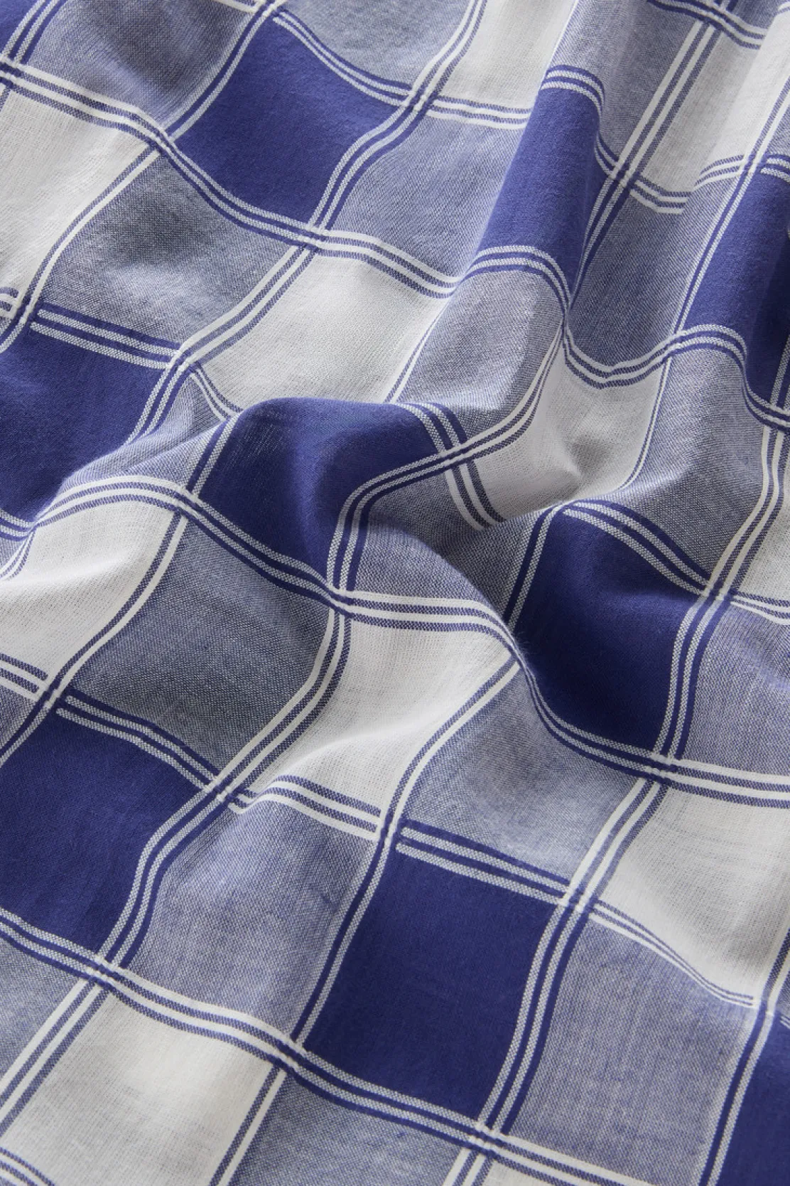 Camicie e giacche a camicia>Woolrich Camicia A Quadri In Voile Di Puro Cotone Blue Buffalo