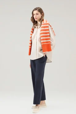 Camicie e giacche a camicia>Woolrich Camicia In Popeline Di Puro Cotone Light Oak