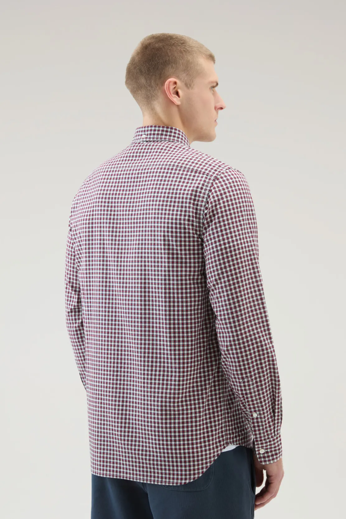 Camicie>Woolrich Camicia Madras In Puro Cotone A Quadri Micro Check Red