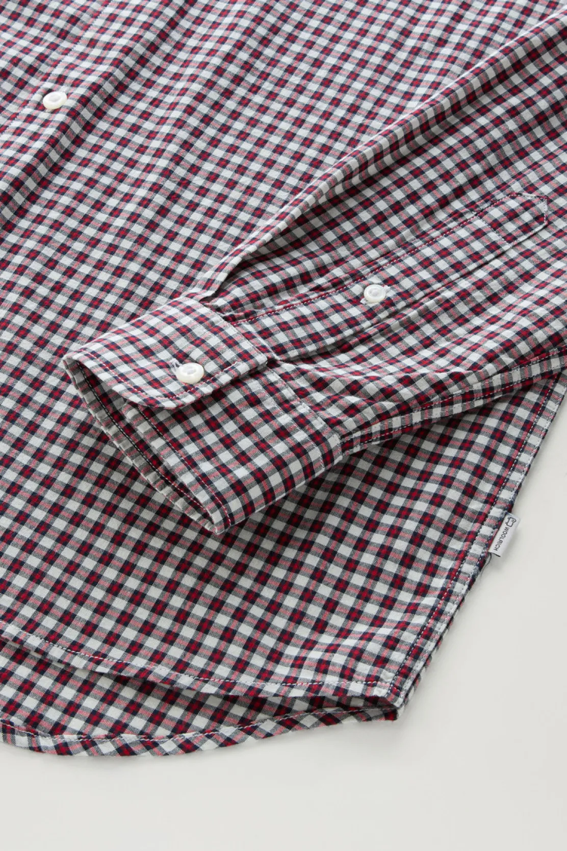 Camicie>Woolrich Camicia Madras In Puro Cotone A Quadri Micro Check Red
