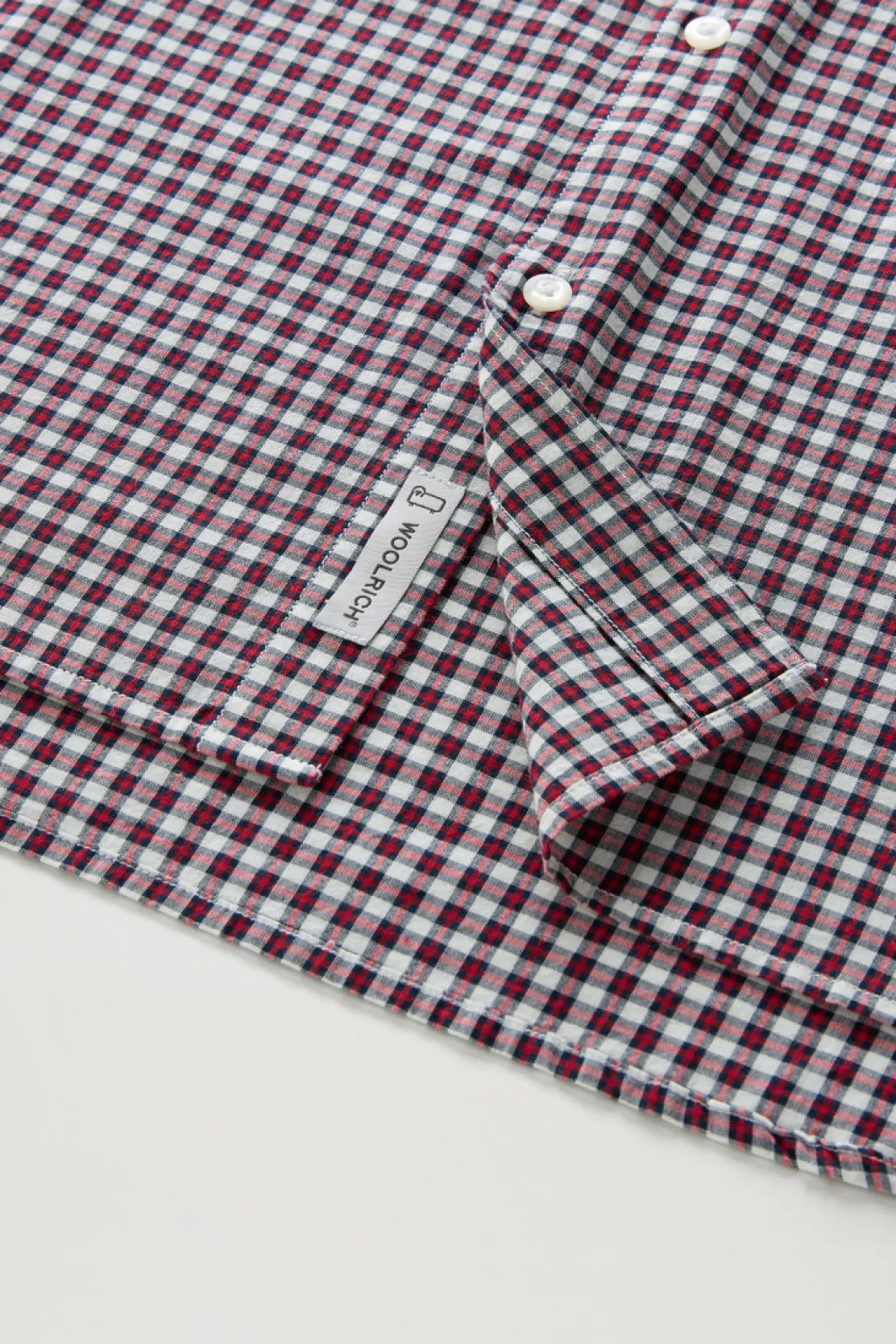Camicie>Woolrich Camicia Madras In Puro Cotone A Quadri Micro Check Red