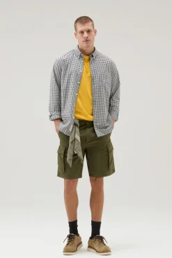 Camicie>Woolrich Camicia Madras In Puro Cotone A Quadri Micro Check Blue