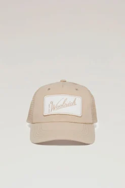 Outdoor Label Designed in Japan|Cappelli e berretti>Woolrich Cappellino Con Logo In Nylon CORDURA E Cotone Typewriter Beige