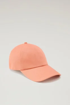 Cappelli e berretti|Cappelli>Woolrich Cappellino In Twill Di Puro Cotone Coral Sand