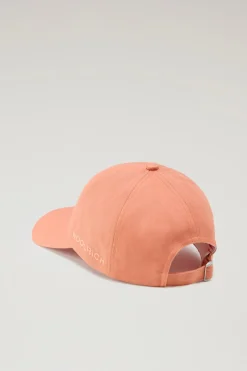 Cappelli e berretti|Cappelli>Woolrich Cappellino In Twill Di Puro Cotone Coral Sand