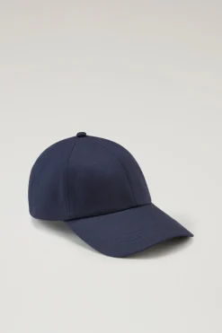 Cappelli e berretti|Cappelli>Woolrich Cappellino In Twill Di Puro Cotone Melton Blue