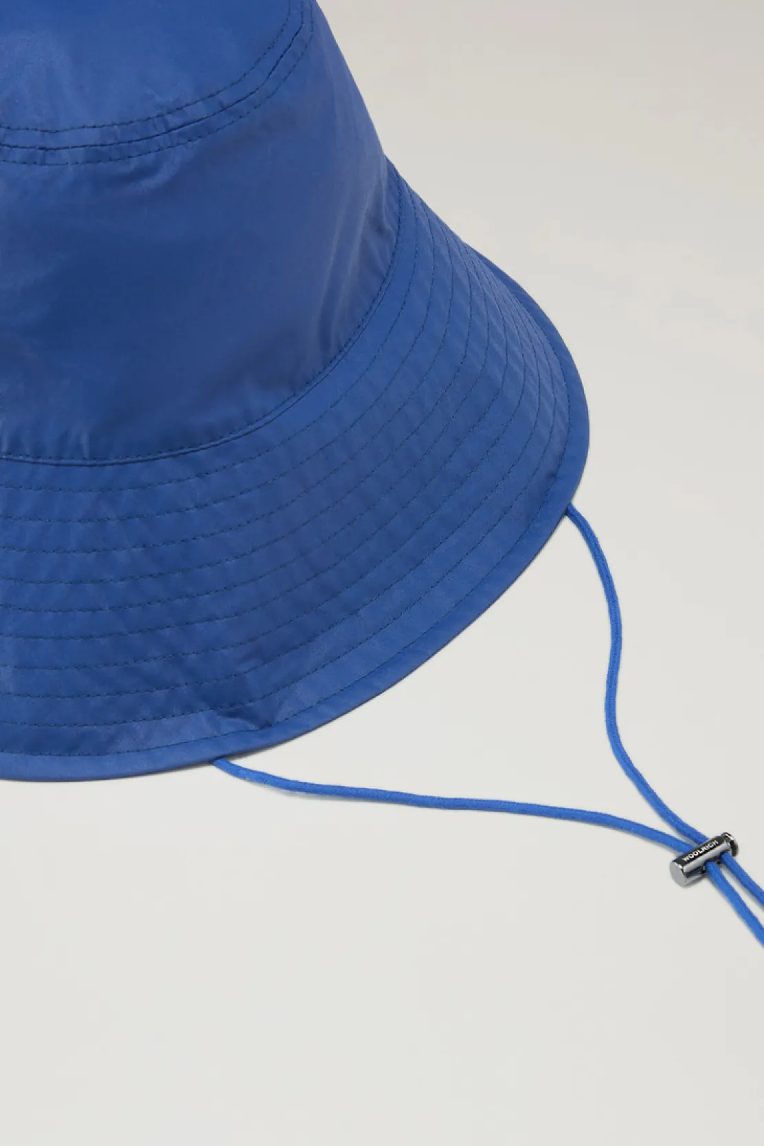 Cappelli>Woolrich Cappello Da Pioggia In Misto Cotone E Nylon Twilight Blue