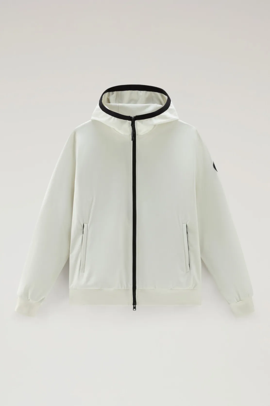 Felpe>Woolrich Felpa In Softshell Con Cappuccio Stone