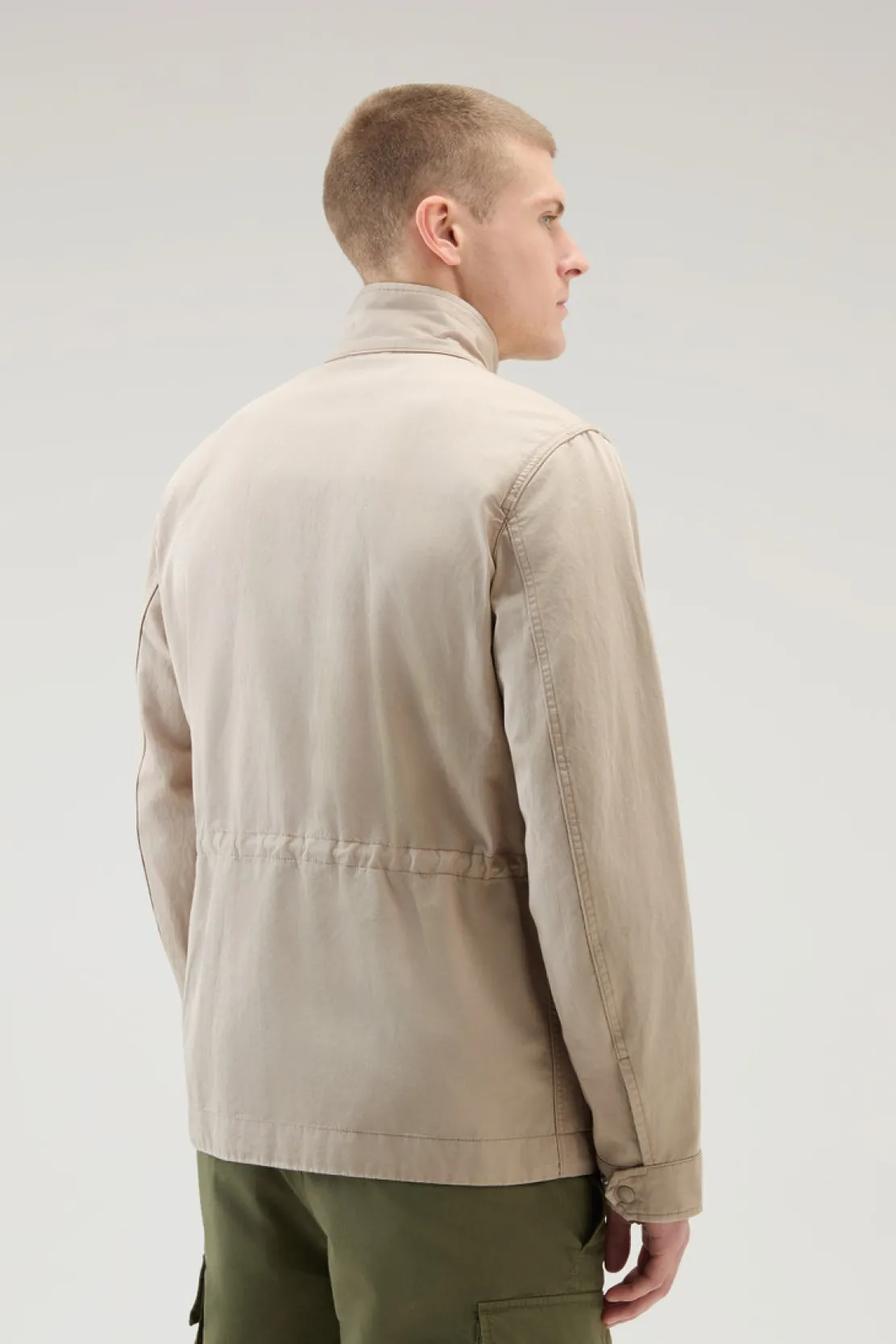 Giacche>Woolrich Giacca Field In Misto Cotone E Lino Rope