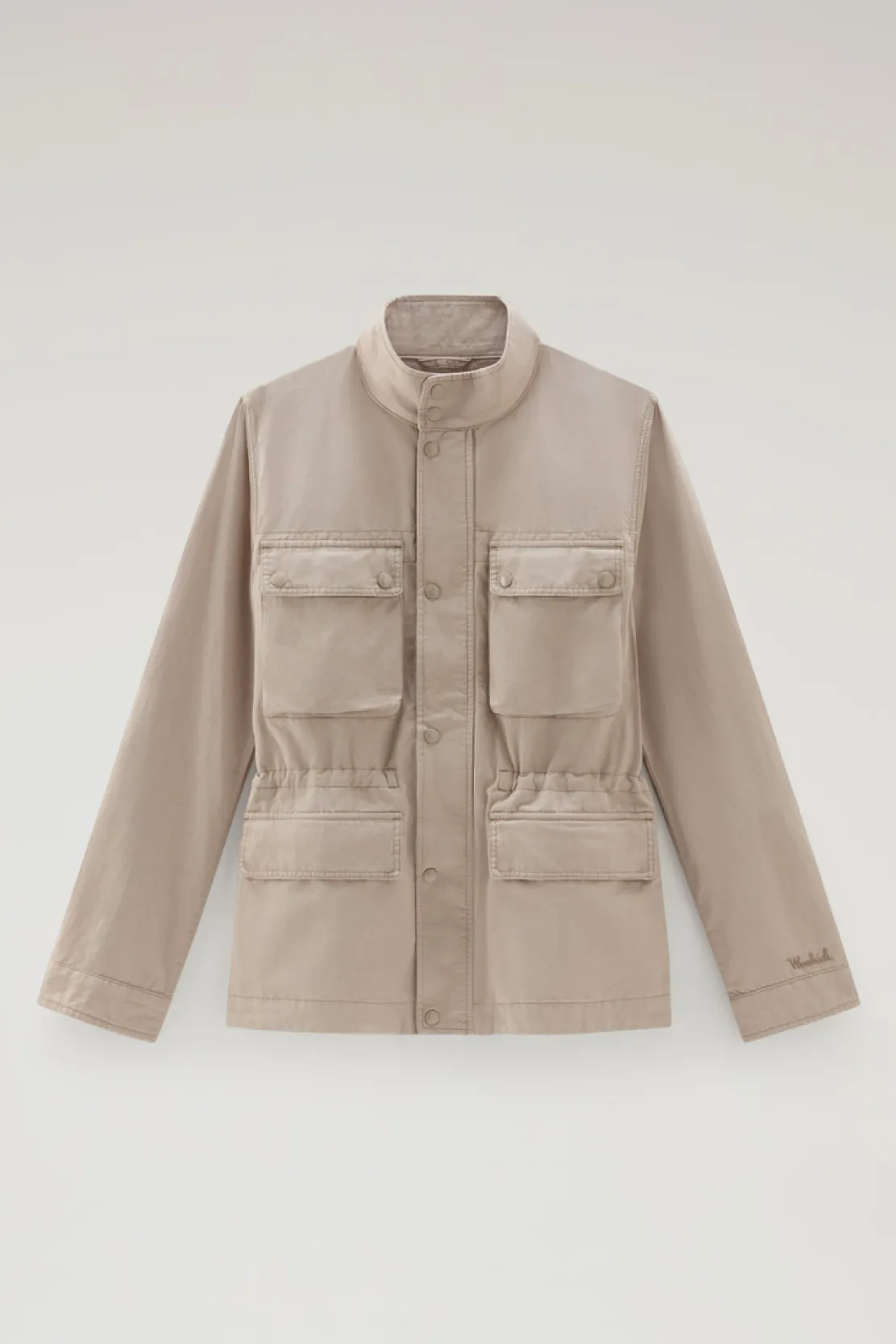 Giacche>Woolrich Giacca Field In Misto Cotone E Lino Rope