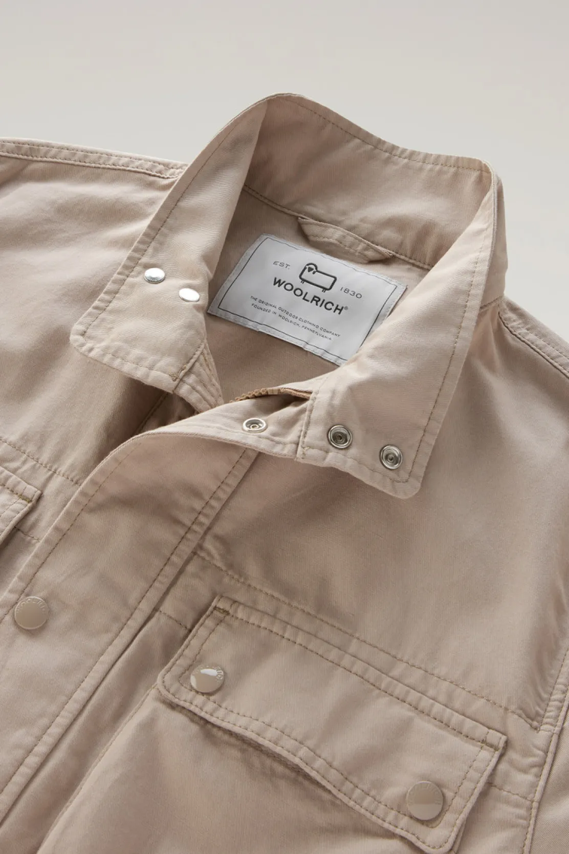 Giacche>Woolrich Giacca Field In Misto Cotone E Lino Rope