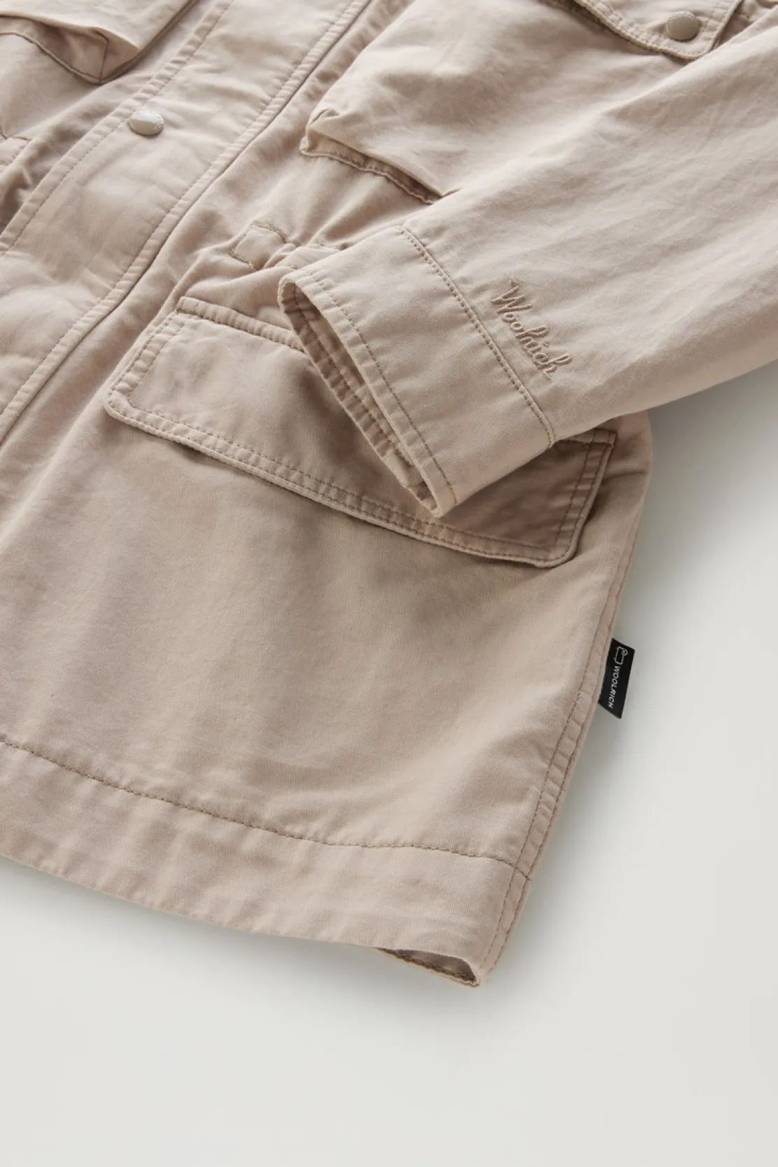 Giacche>Woolrich Giacca Field In Misto Cotone E Lino Rope