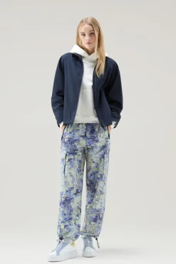 Giacche>Woolrich Giacca In WINDSTOPPER GORE‑TEX Melton Blue