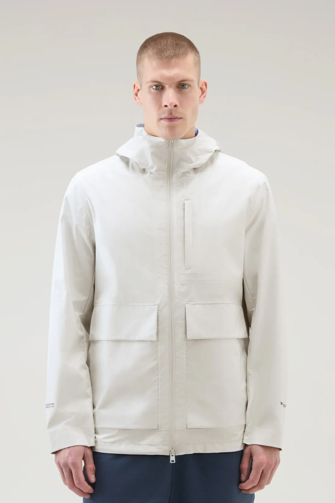 Giacche>Woolrich Giacca Mountain In WINDSTOPPER GORE-TEX Stone