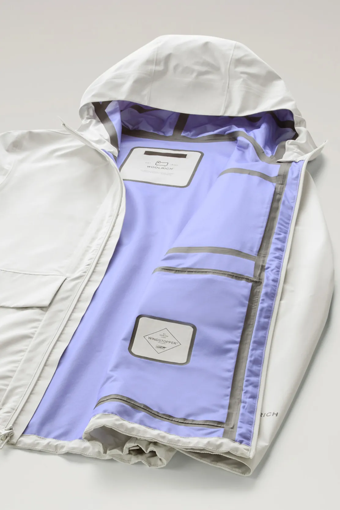 Giacche>Woolrich Giacca Mountain In WINDSTOPPER GORE-TEX Stone