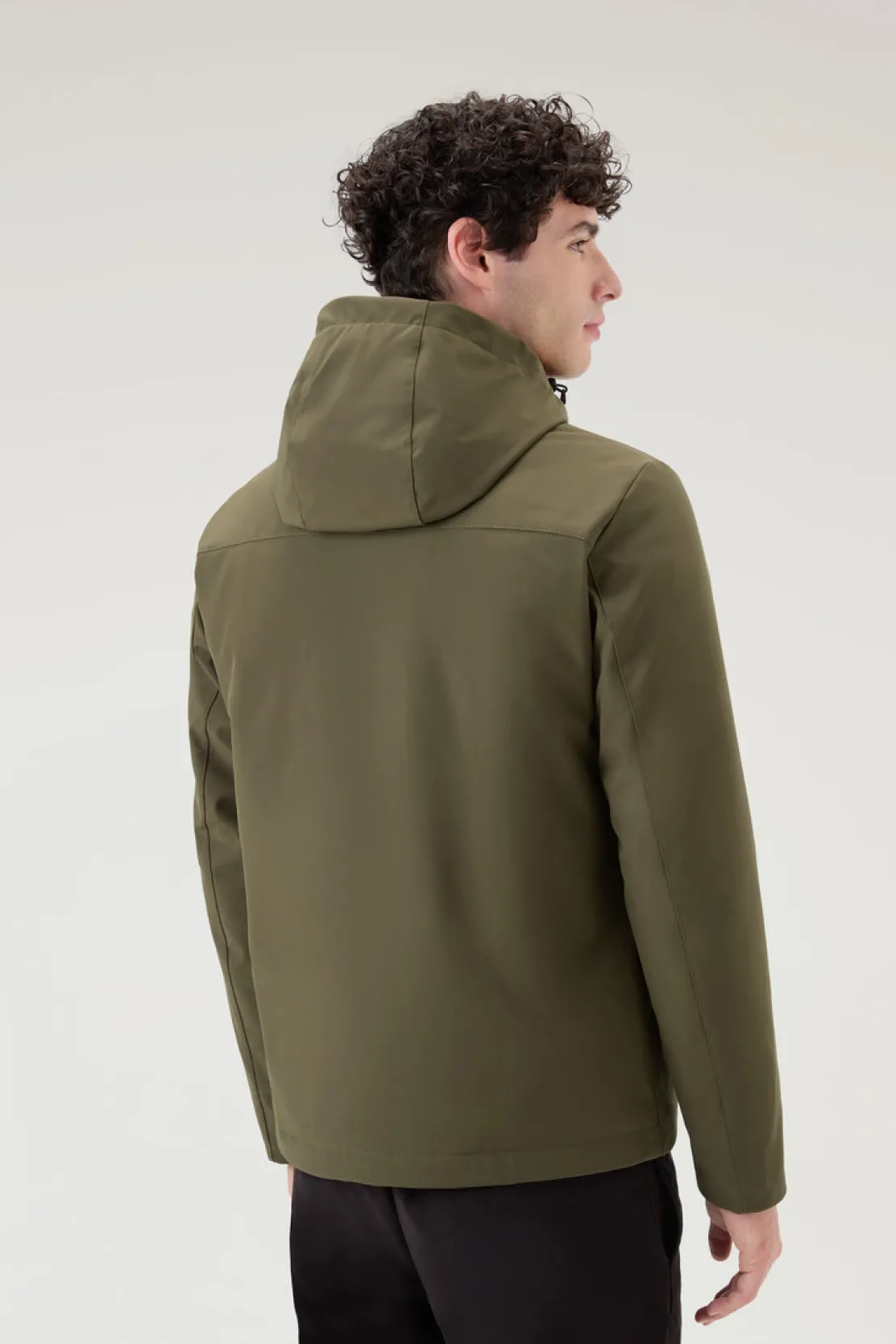 Impermeabili|Giacche>Woolrich Giacca Pacific In Tech Softshell Dark Green