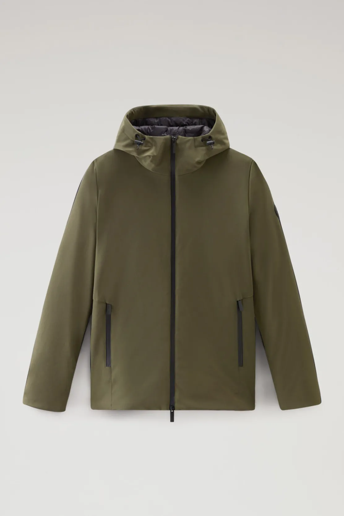 Impermeabili|Giacche>Woolrich Giacca Pacific In Tech Softshell Dark Green