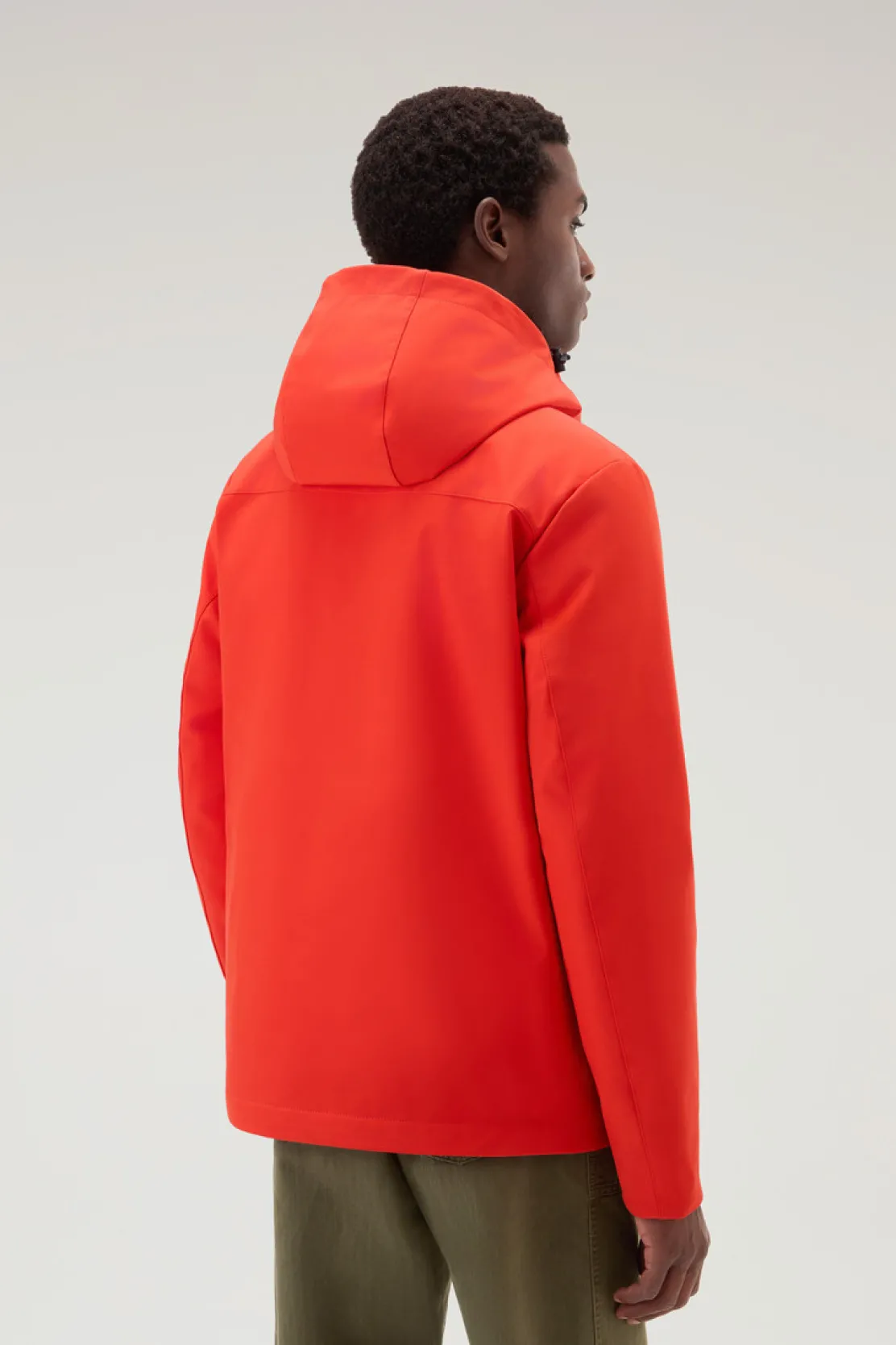 Impermeabili|Giacche>Woolrich Giacca Pacific In Tech Softshell Bright Brick