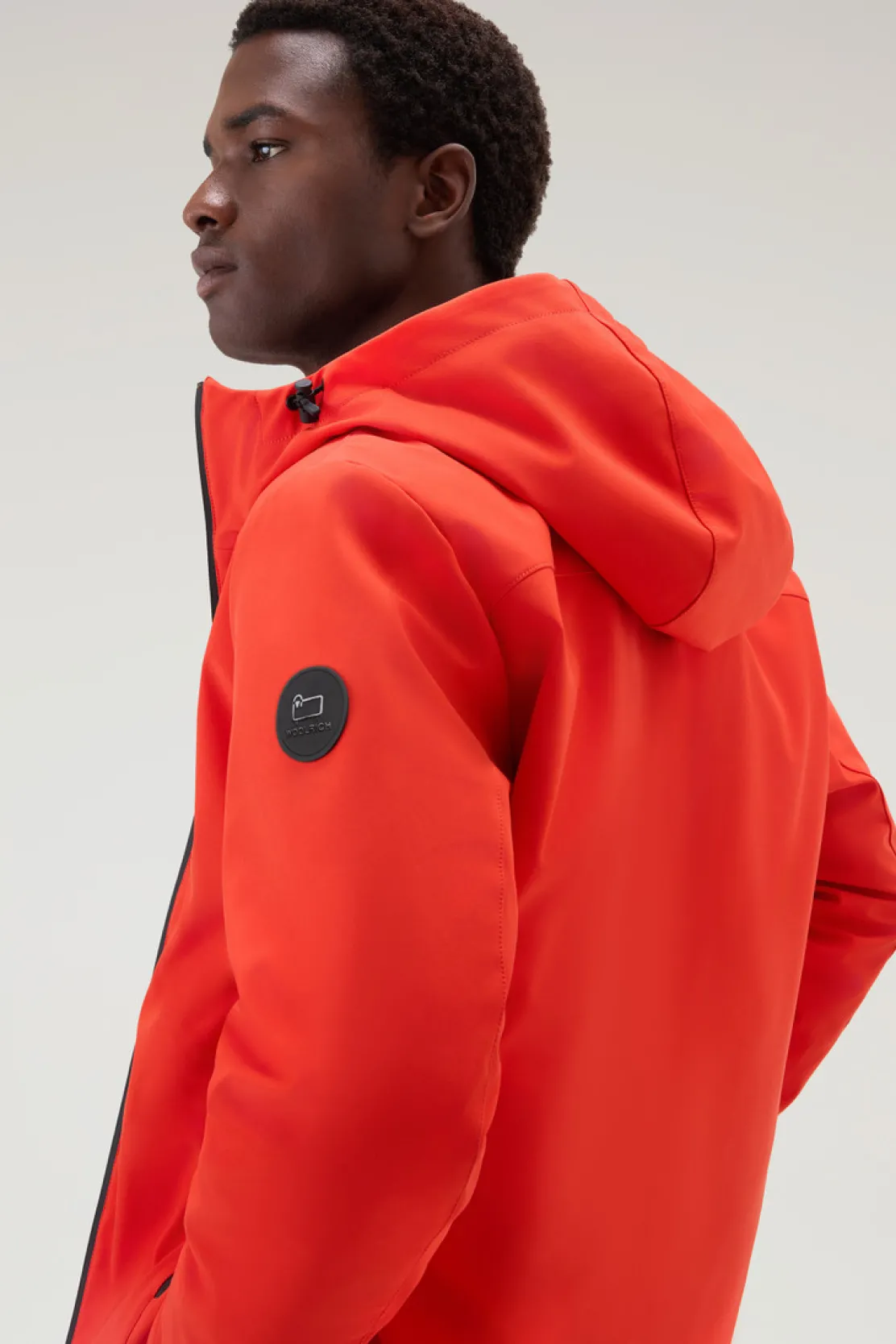 Impermeabili|Giacche>Woolrich Giacca Pacific In Tech Softshell Bright Brick