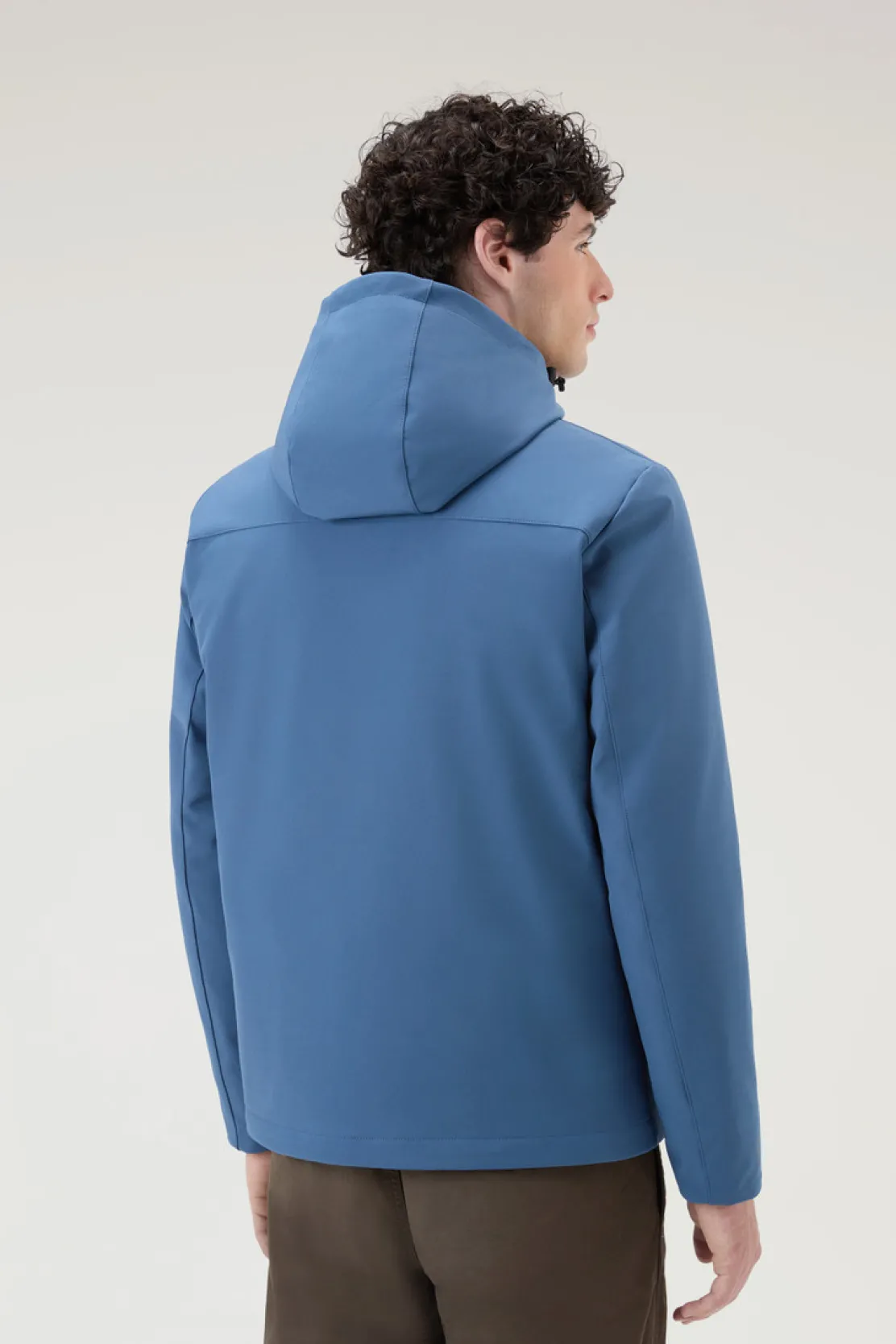 Impermeabili|Giacche>Woolrich Giacca Pacific In Tech Softshell Blue Lobster
