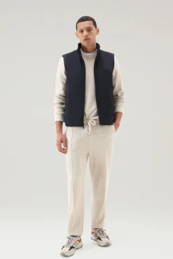 Gilet>Woolrich Gilet Pacific Imbottito Melton Blue