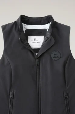 Gilet>Woolrich Gilet Sailing In Tessuto Due Strati Black