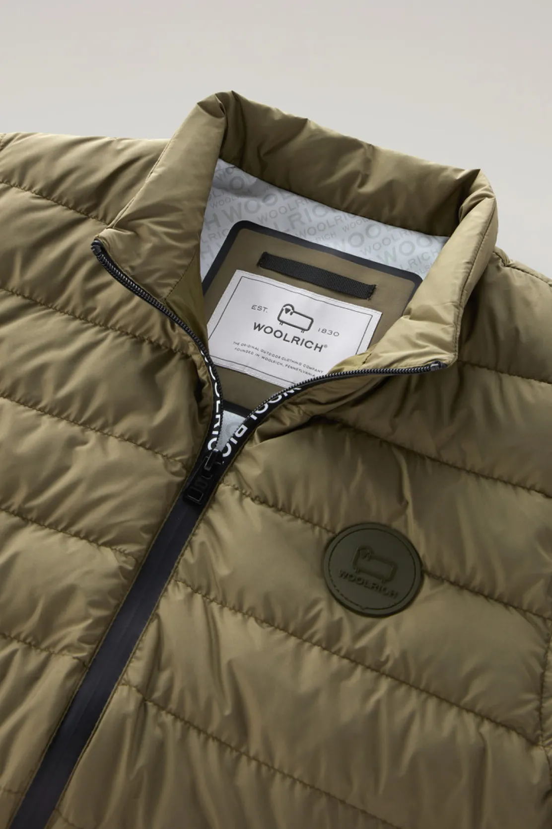 Gilet>Woolrich Gilet Sundance Trapuntato Lake Olive