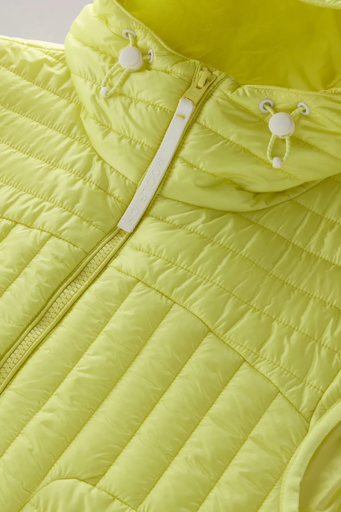 Gilet>Woolrich Gilet Trapuntato In Pertex Quantum Riciclato Con Cappuccio Sunny Lemon