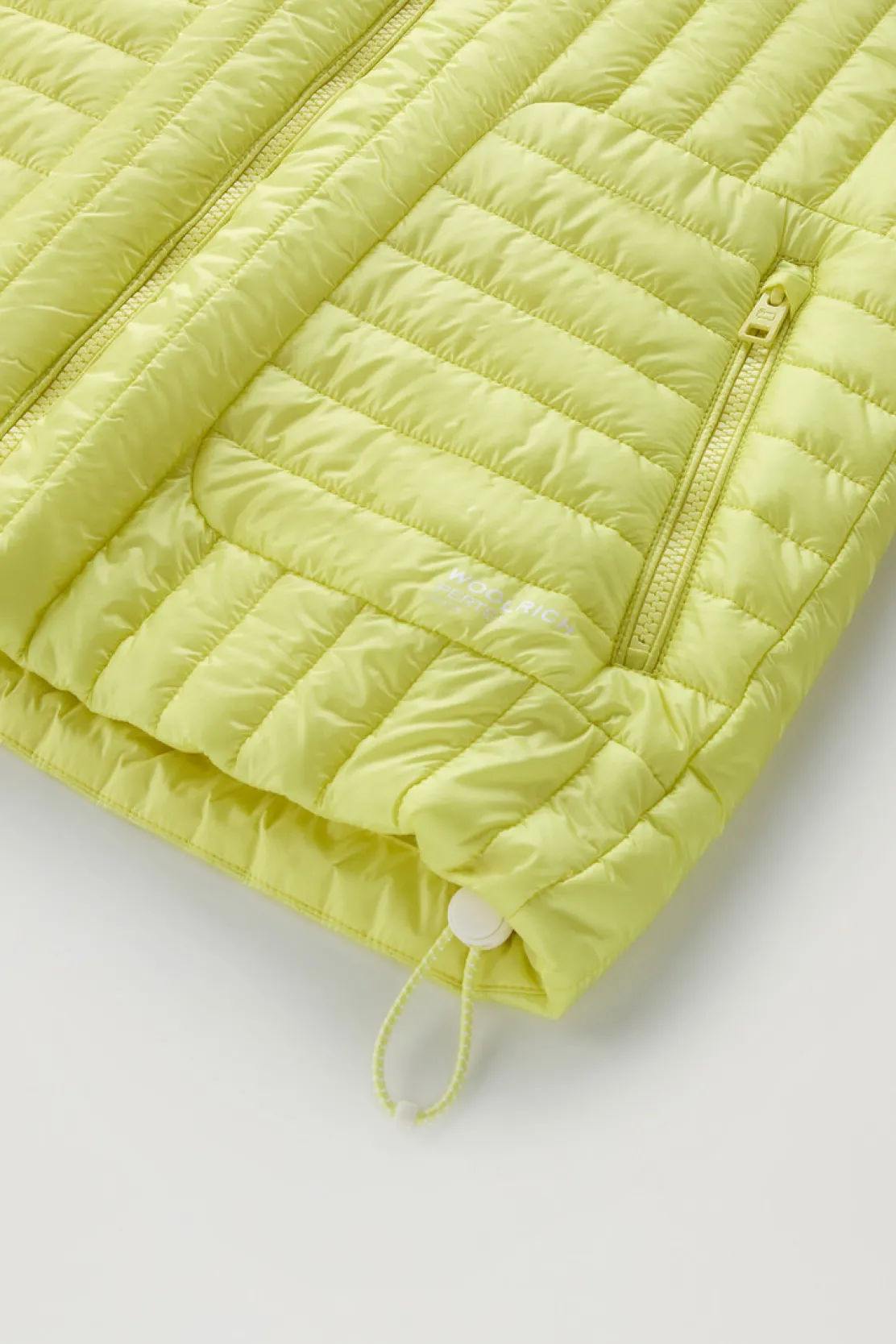 Gilet>Woolrich Gilet Trapuntato In Pertex Quantum Riciclato Con Cappuccio Sunny Lemon