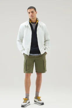 Maglieria>Woolrich Maglia A Collo Alto Con Mezza Zip Melton Blue