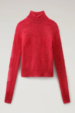 Maglieria>Woolrich Maglioncino Con Trasparenze In Misto Mohair E Lana Dani&euml;lle Cathari / Cherry