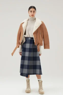 Maglieria>Woolrich Maglione A Collo Alto In Pura Lana Vergine Milky Cream