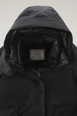 Parka>Woolrich Military Parka Lungo 3 In 1 In Eco Ramar Black