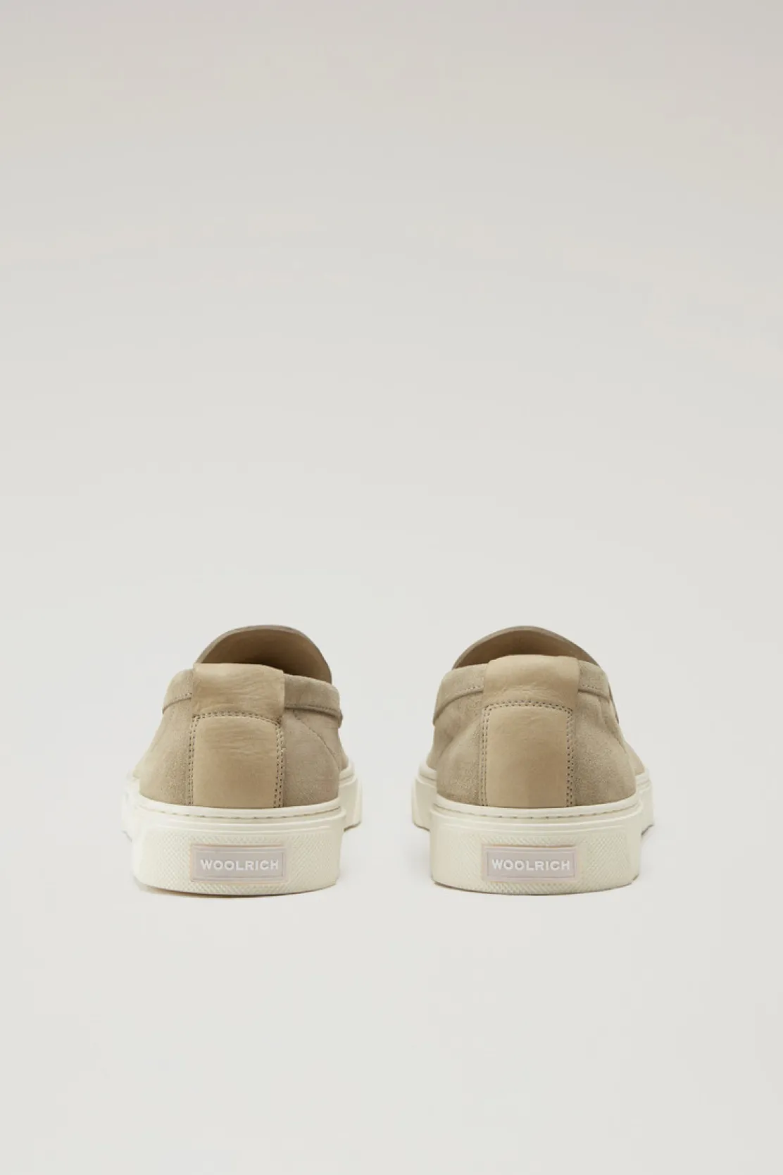 Scarpe da barca e sandali>Woolrich Mocassini In Pelle Scamosciata Beige