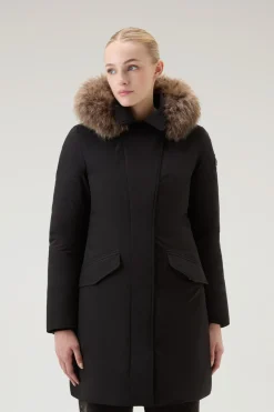 Parka>Woolrich Modern Vail Parka Con Cappuccio Staccabile Black